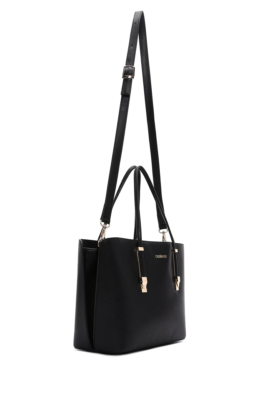 Women's Black Long Strap Classic Shoulder Bag