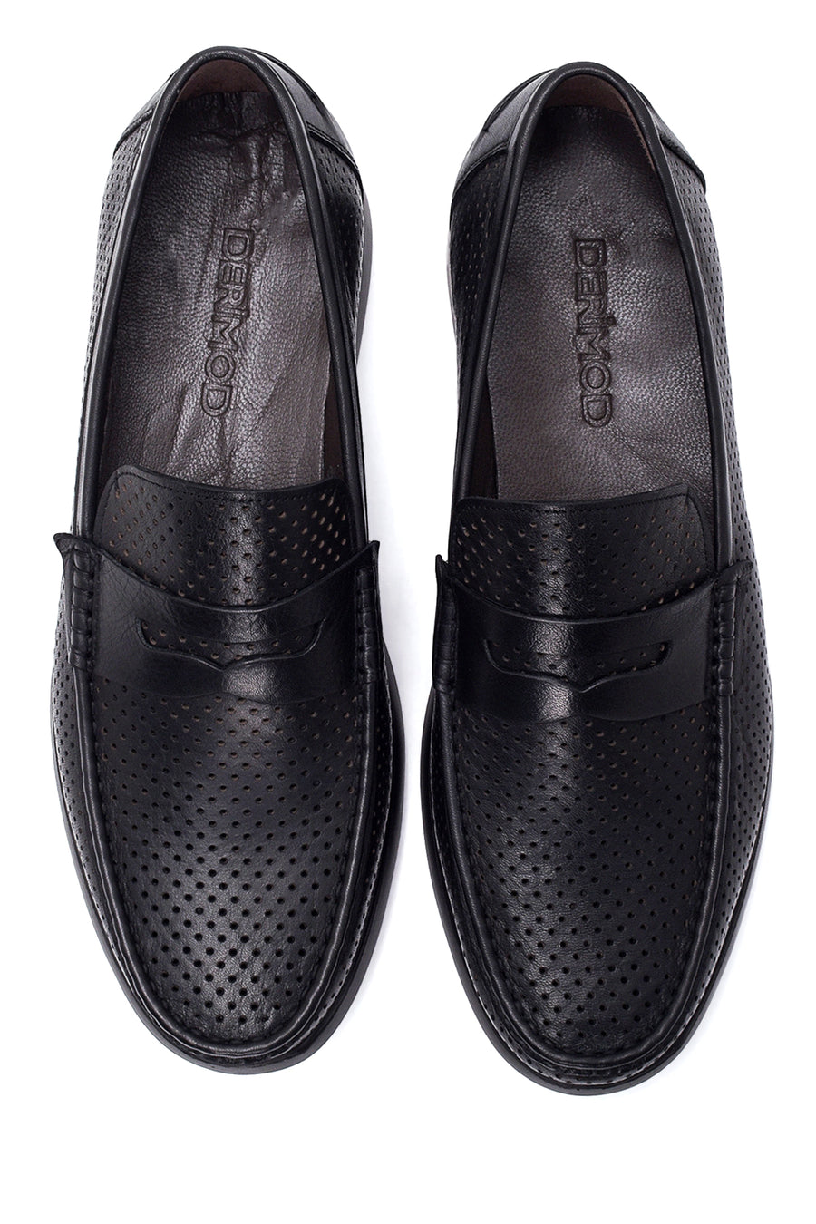 Erkek Deri Baskılı Loafer
