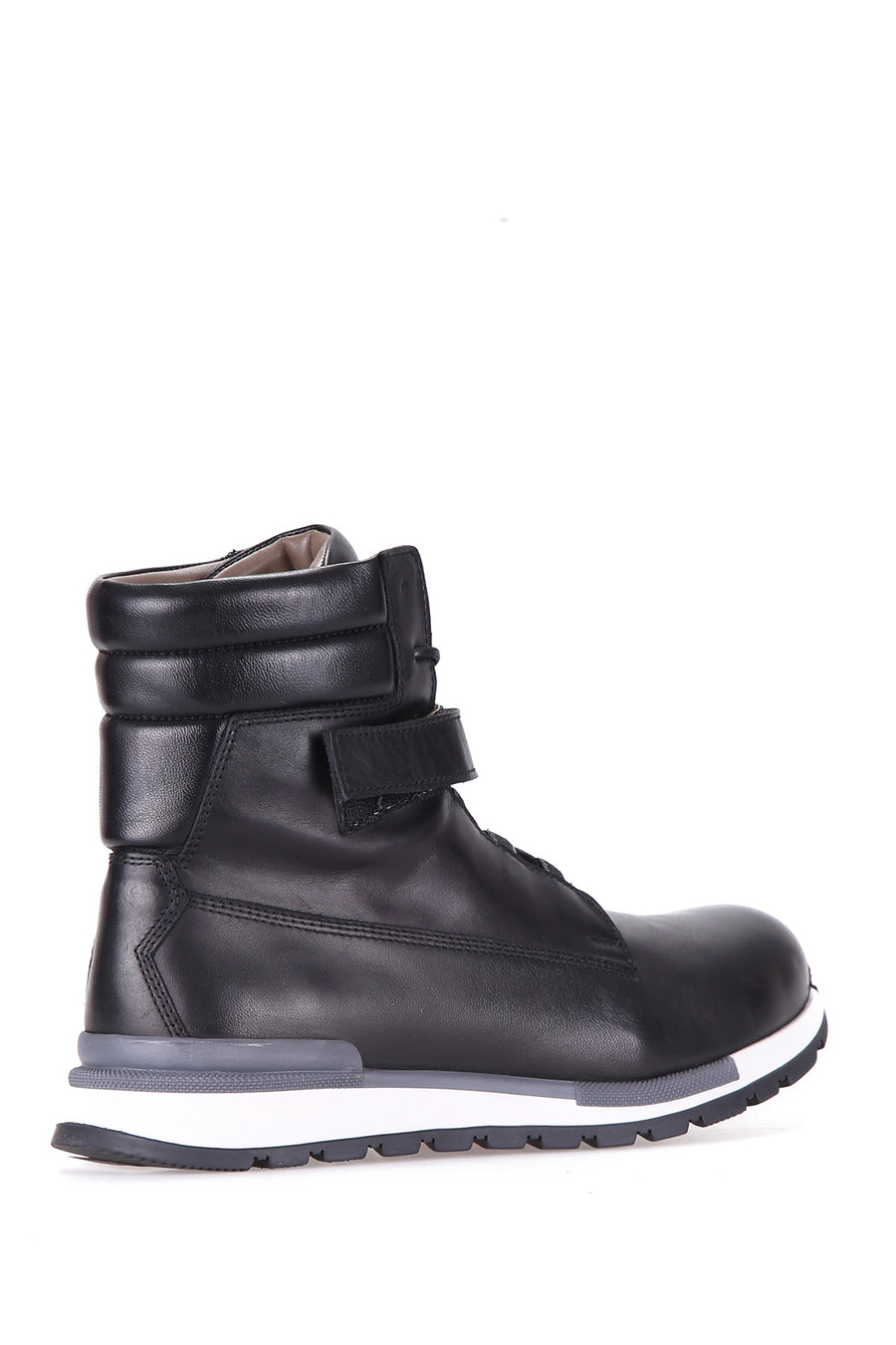 Rubber Sole Men's Leather Boots