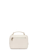 Women Beige Long Strap Woven Crossbody Bag | Derimod