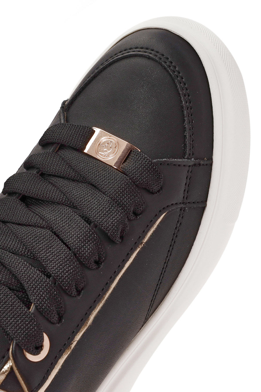 ACBC x Derimod Women's Black Lace-Up Chunky Sole Sneakers