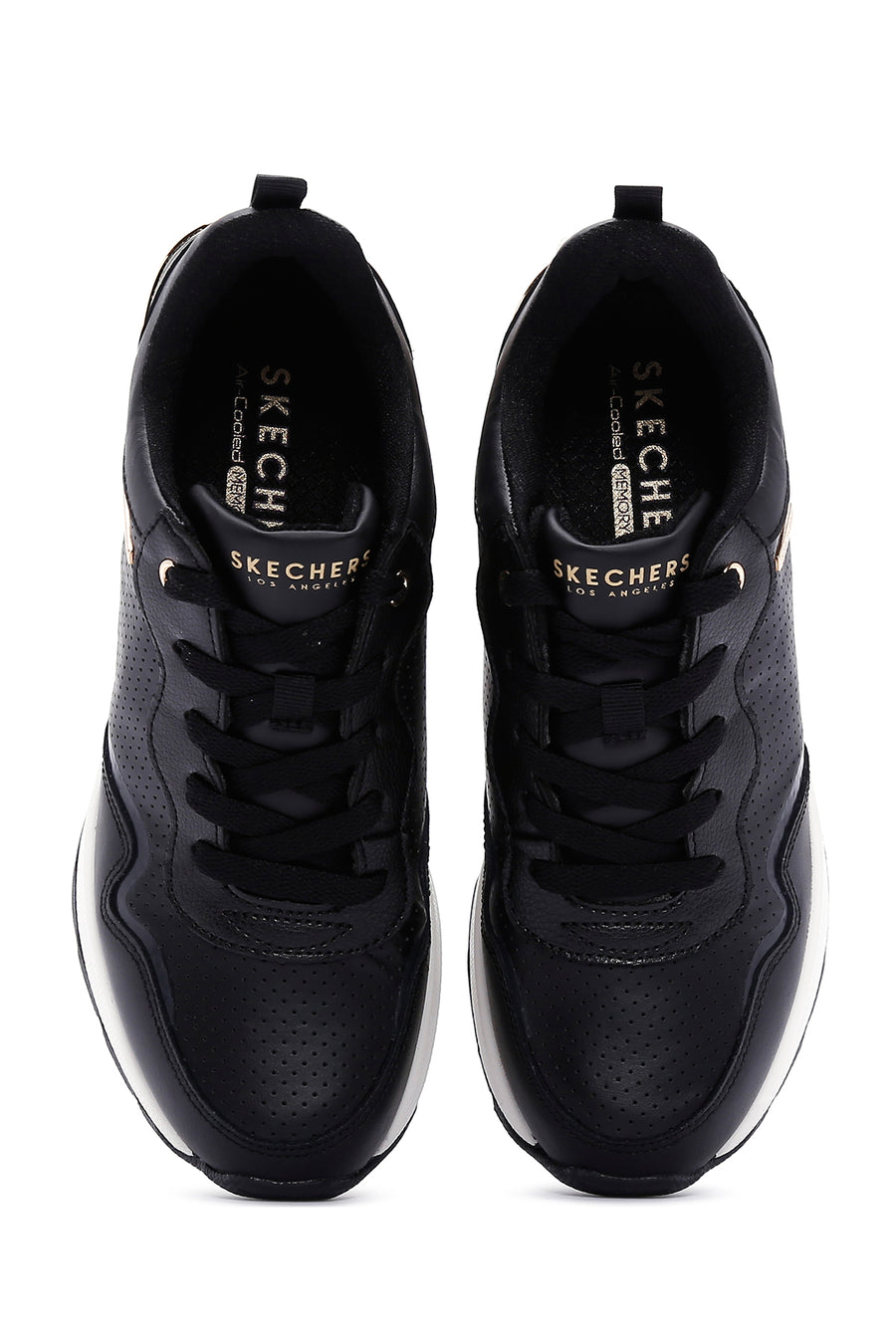 Skechers Women's Black Millon Air Wedge Heel Sneaker