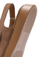 Women's Powder Thick Soled Buckled Suede Leather Comfort Sandals | Derimod