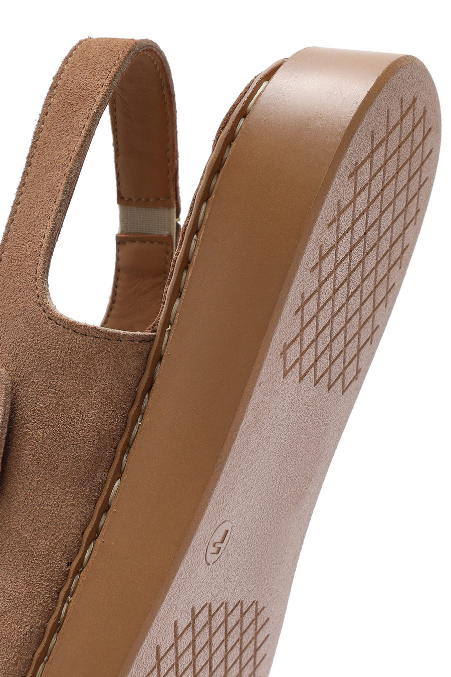 Women's Powder Thick Soled Buckled Suede Leather Comfort Sandals