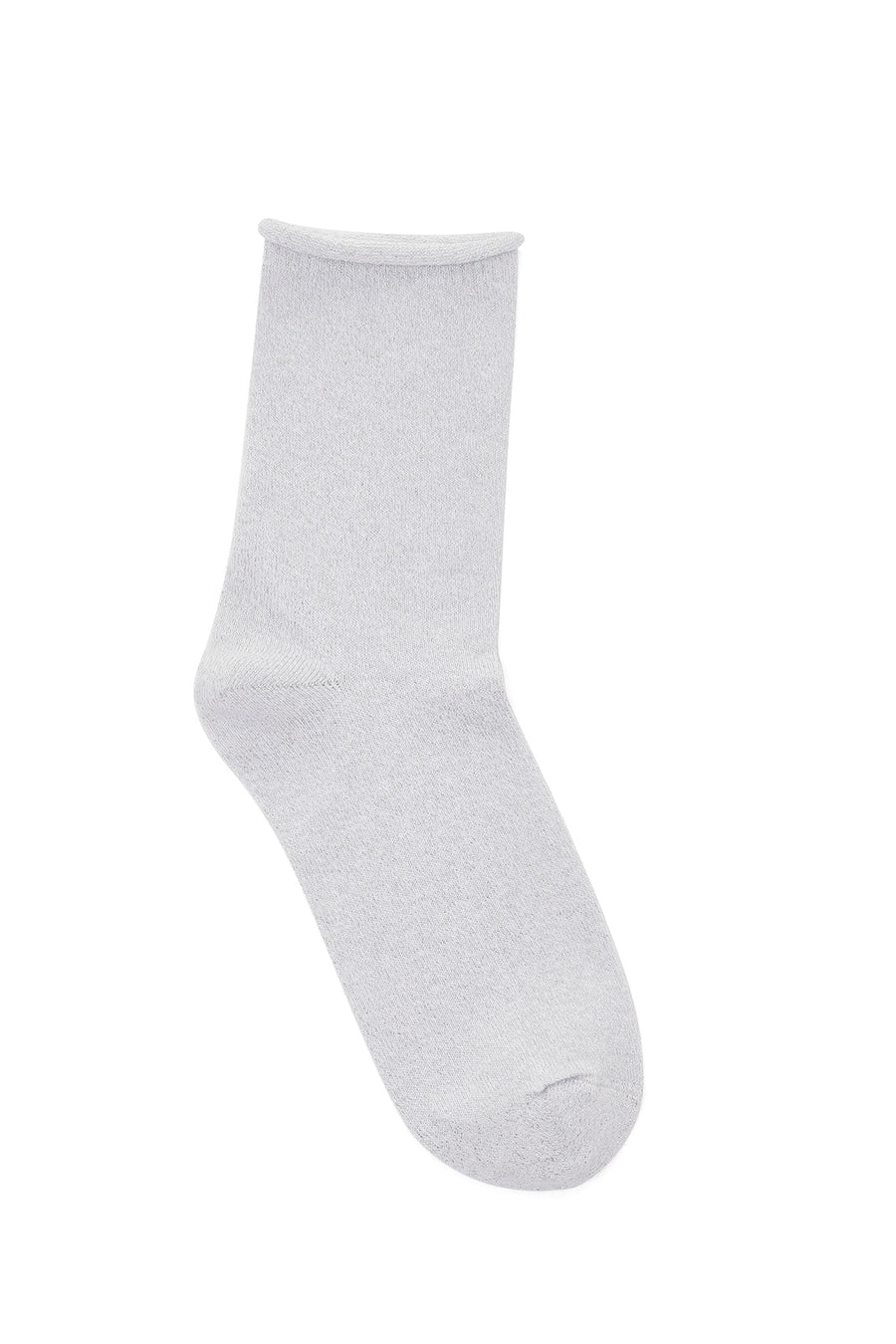 Women's White Glitter Cotton Socks