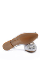 Women's Leather Stone Ballerinas | Derimod