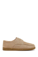 Male Beige Lace-up Suede Casual Shoes | Derimod