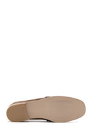 Women's Brown Suede Leather Buckle Loafer | Derimod