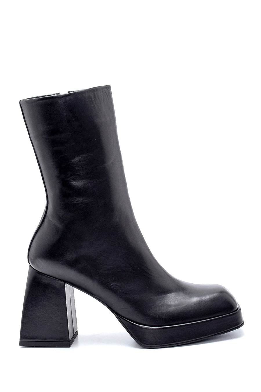 Women's Leather Heeled Boots 20WFD243018 | Derimod