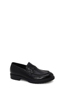 Erkek Siyah Deri Casual Loafer | Derimod