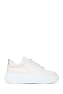 Woman White Lace-Up Chunky Sneaker | Derimod