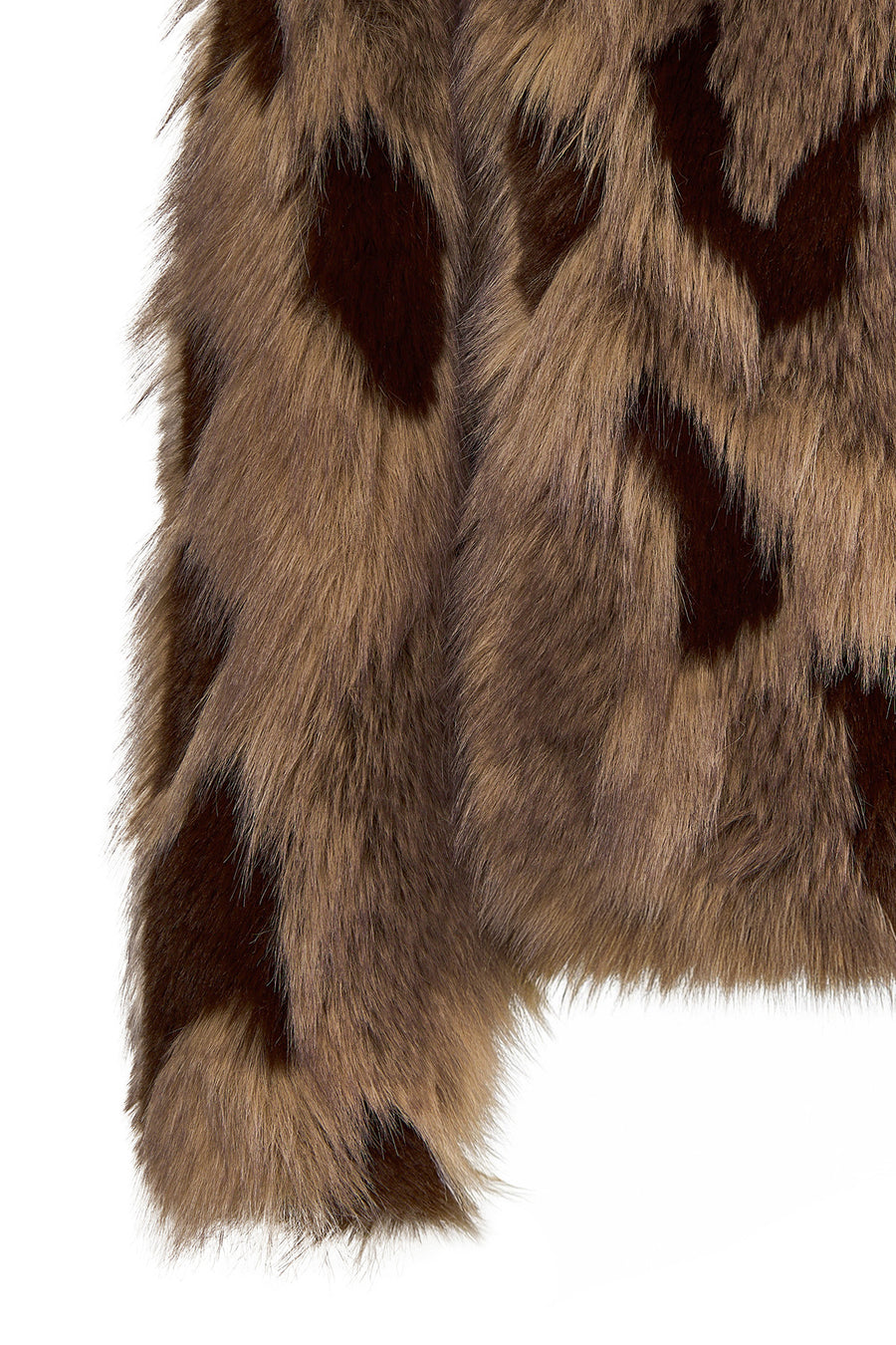 Nevada Woman Brown Oversize Fur Teddy Coats