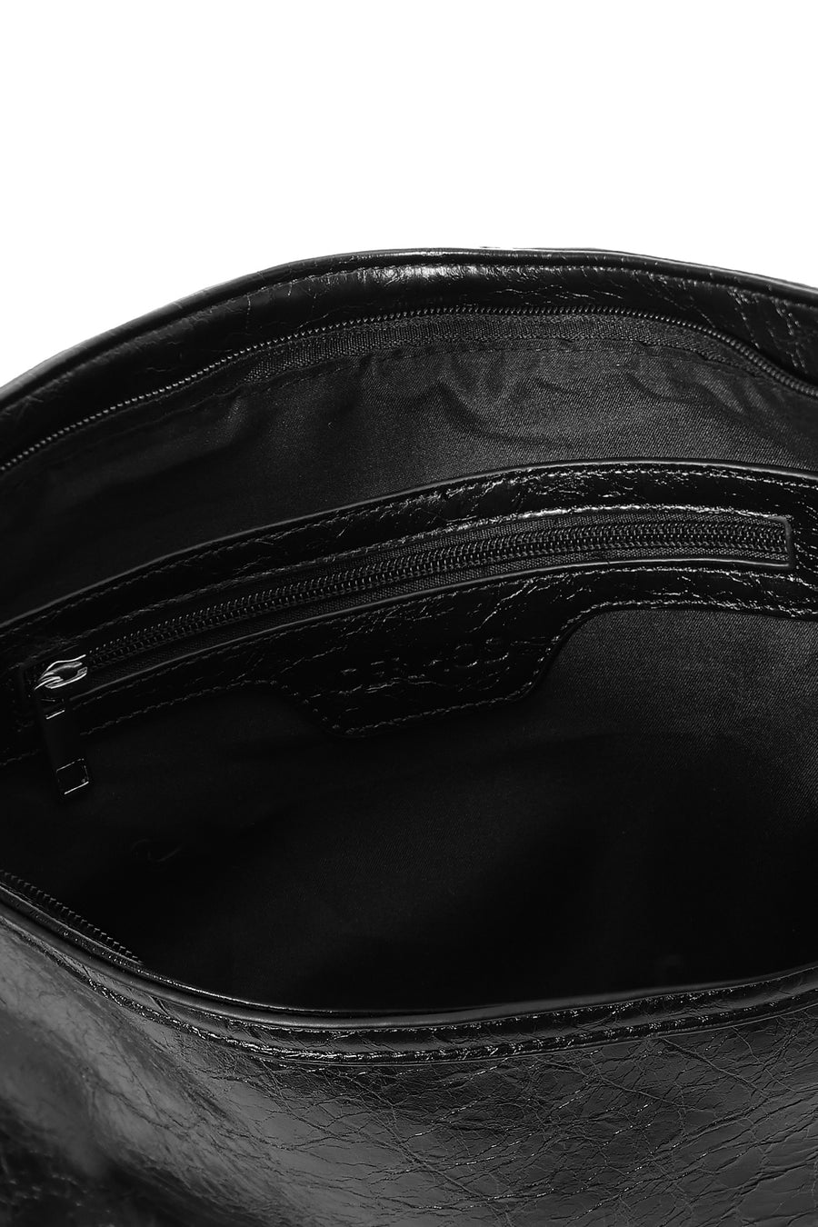 Women's Black Metal Detailed Shoulder Bag