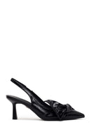 Women's Black Open Back Thin Heeled Shoes | Derimod