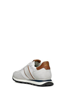 Geox Erkek Beyaz Spherica Bağcıklı Deri Sneaker | Derimod