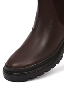 Men's Brown Leather Casual Chelsea Boot | Derimod