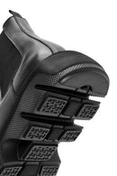Men's Black Thick Soled Leather Chelsea Boots | Derimod
