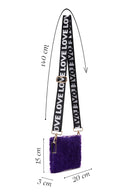Women's Purple Plush Portfolio Bag | Derimod
