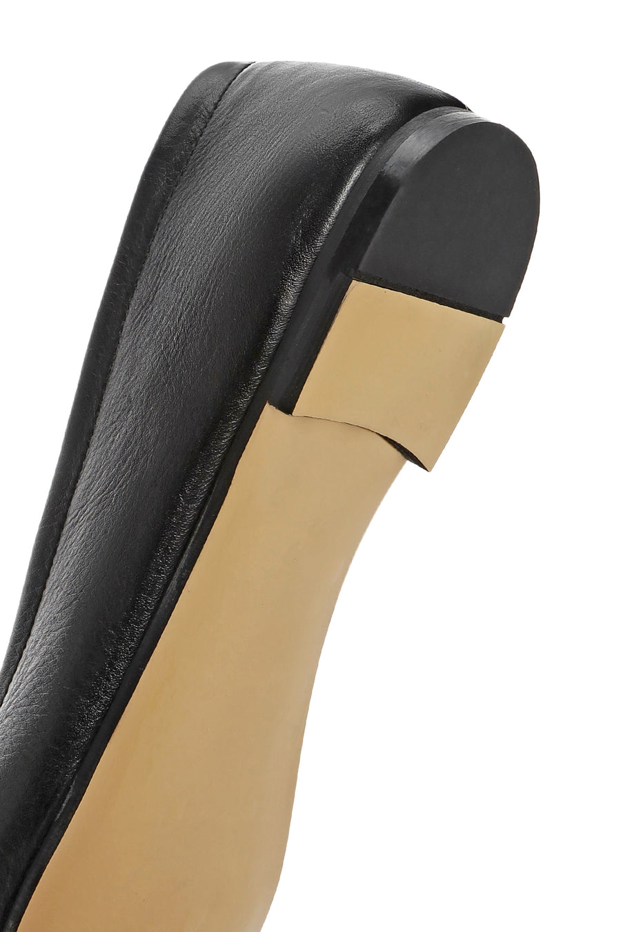 Derimod Flex Women's Black Bowknot Leather Ballerinas