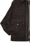 Morata Men's Brown Nubuck Leather Jacket | Derimod