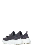 Kadın Gri Kalın Tabanlı Kumaş Sneaker | Derimod