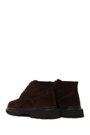 Male Brown Lace-up Thick-Soled Suede Casual Boots | Derimod