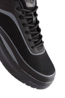 ACBC x Derimod Men's Black Lace-Up Sneakers | Derimod