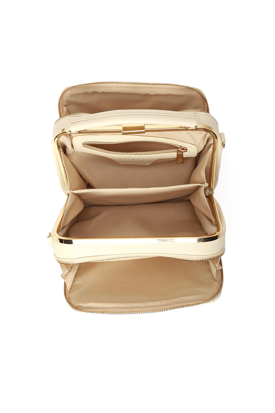 Women's Cream Long Strap Straw Handle Bag