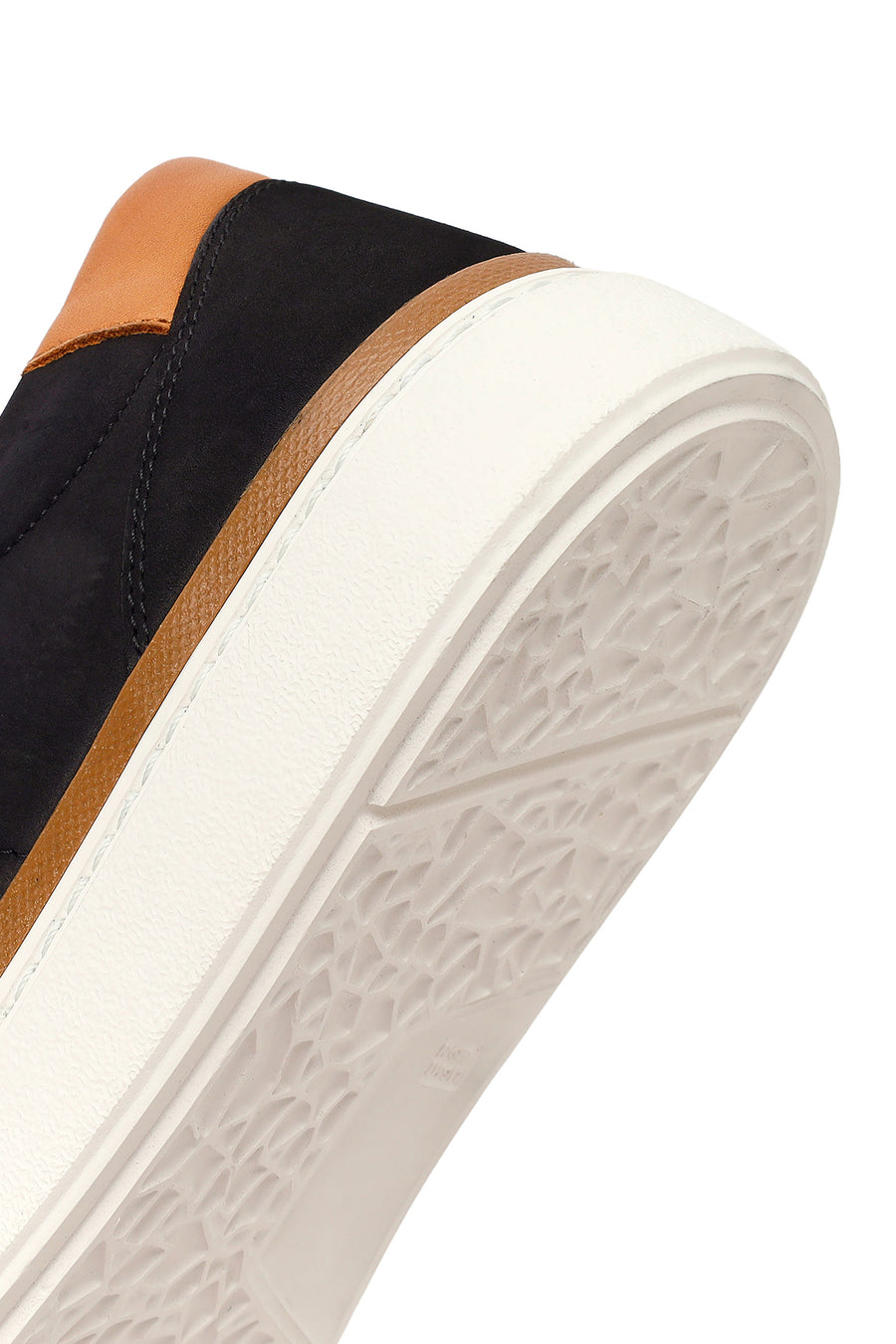 Erkek Siyah Bağcıklı Nubuk Deri Sneaker