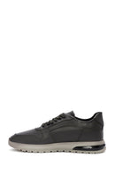 Erkek Yeşil Bağcıklı Deri Casual Sneaker | Derimod