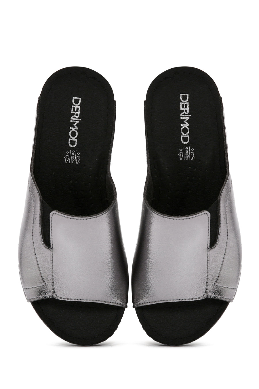 Women's Gray Thick Soled Comfort Slippers