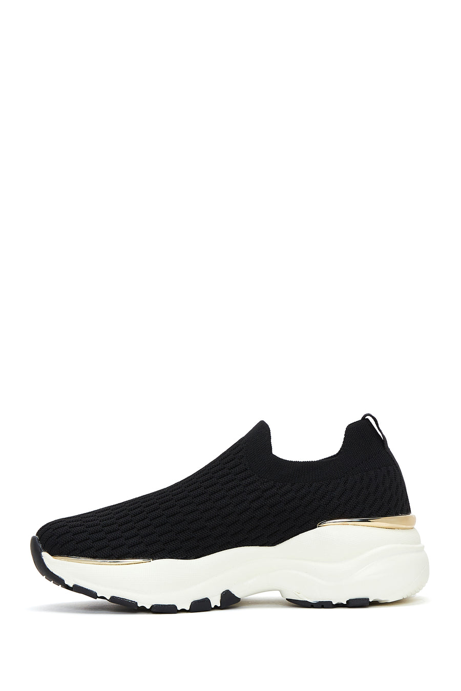 Women's Black Thick Soled Sneaker