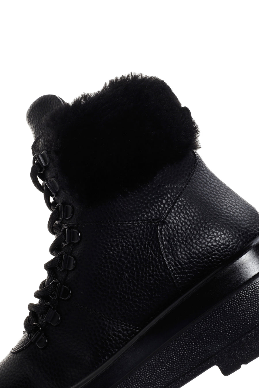 Women's Black Thick Soled Casual Boots