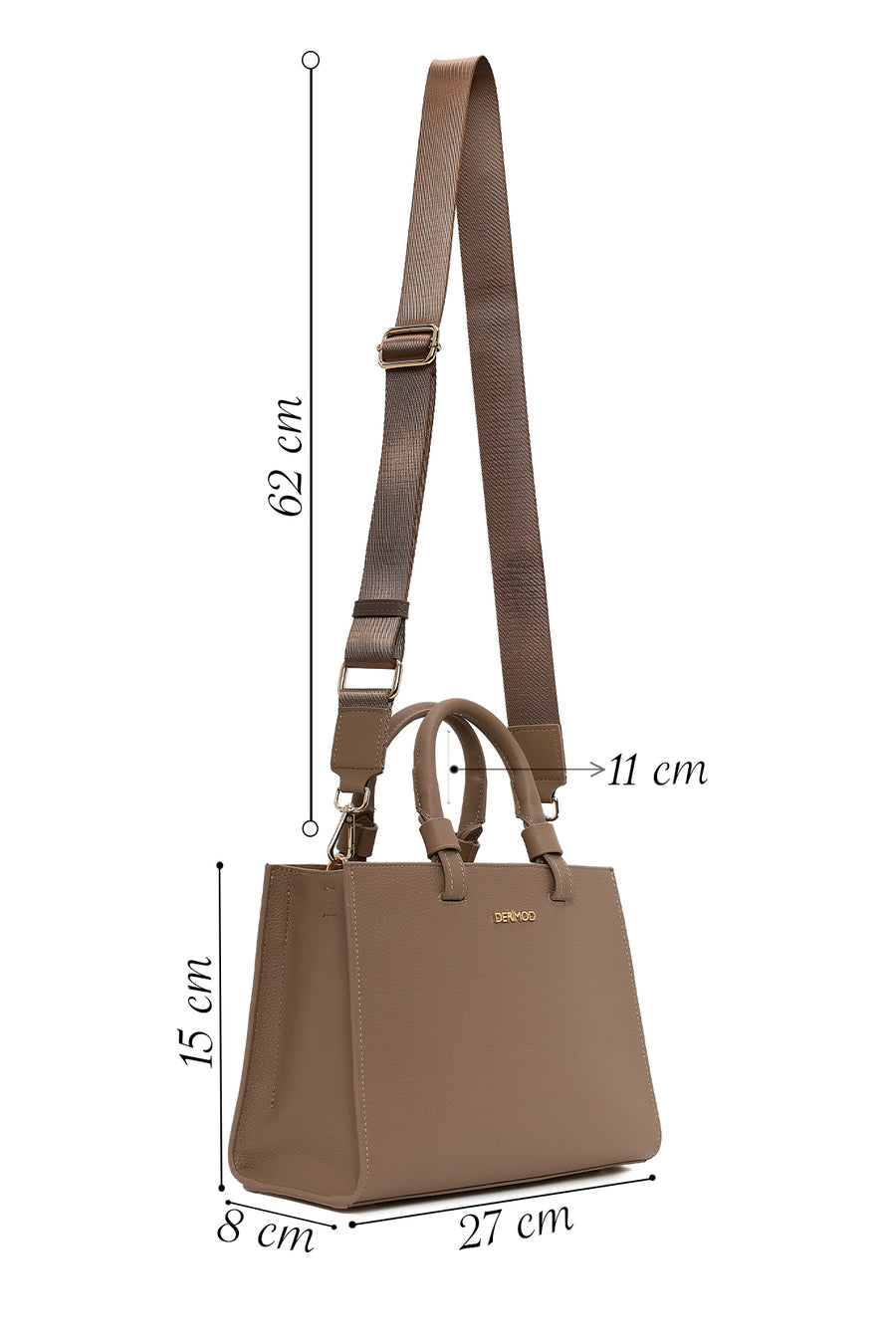 Woman Mink Long-Strap Casual Shoulder Bag