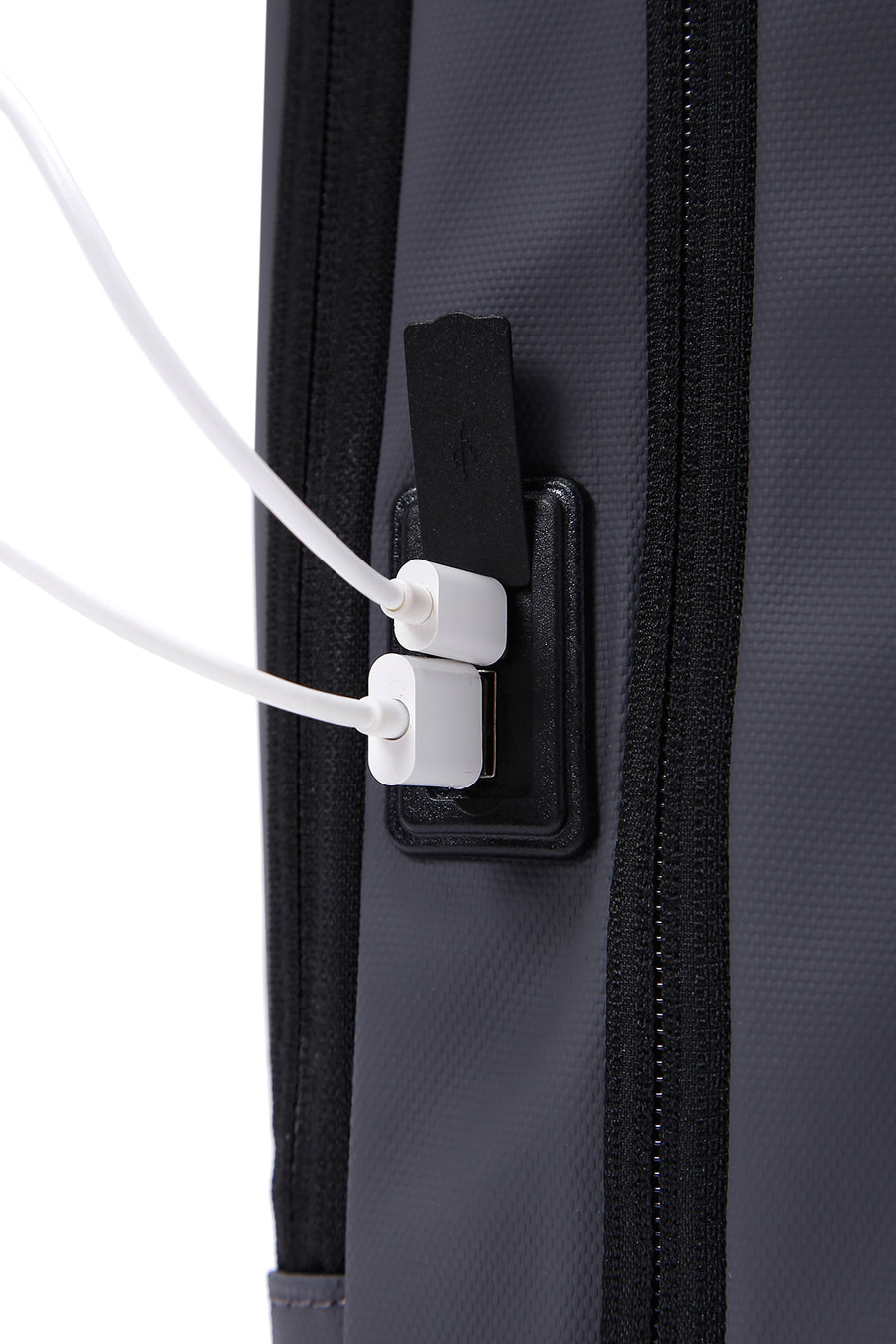 D-Pack Unisex Gray Technological Fabric Hardcase Backpack