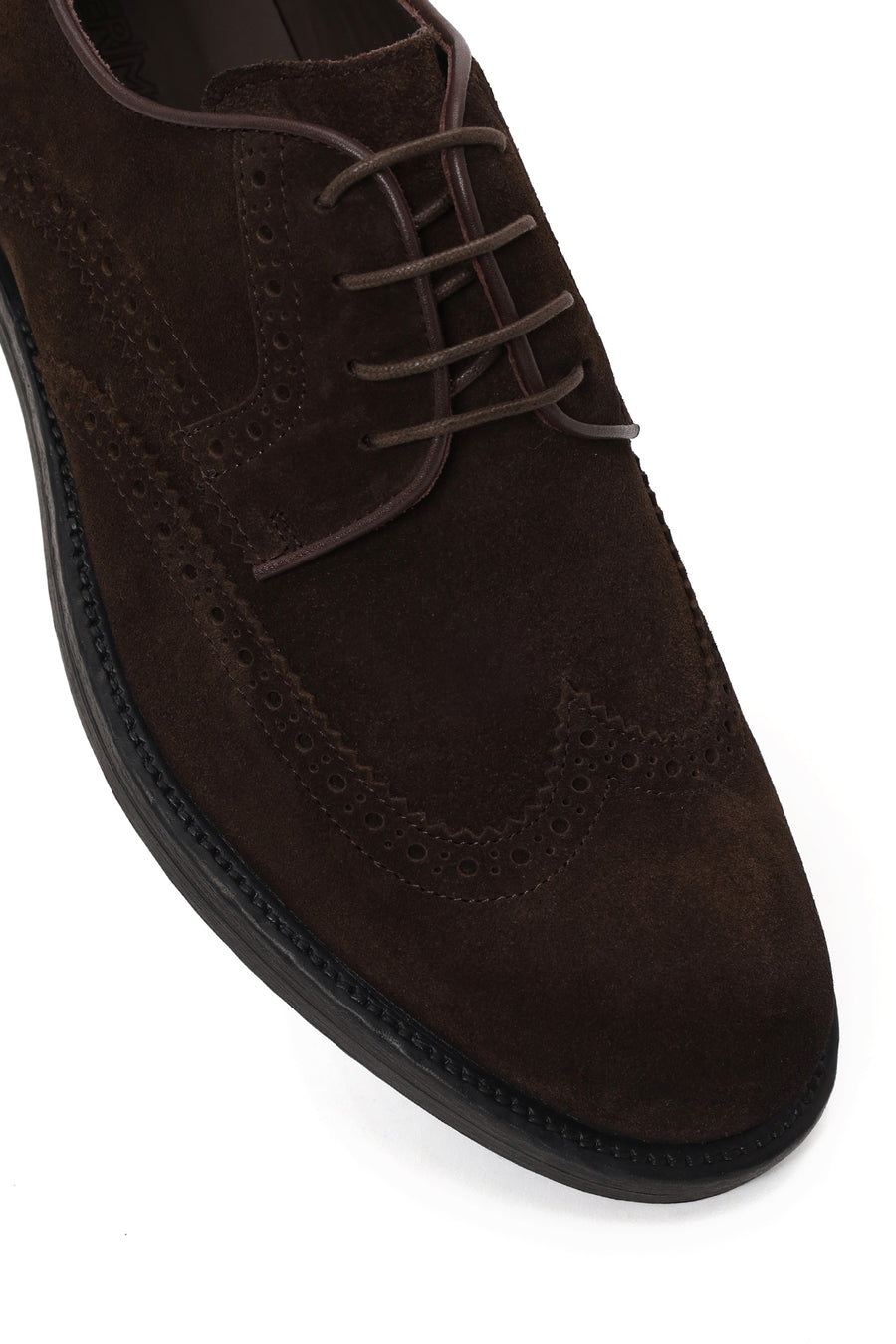 Male Brown Lace-up Suede Casual Shoes