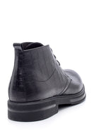 Men's Leather Crocodile Pattern Boots | Derimod