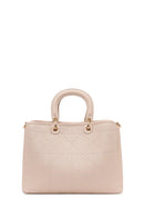 Woman Cream Long Strap Printed Shoulder Bag | Derimod