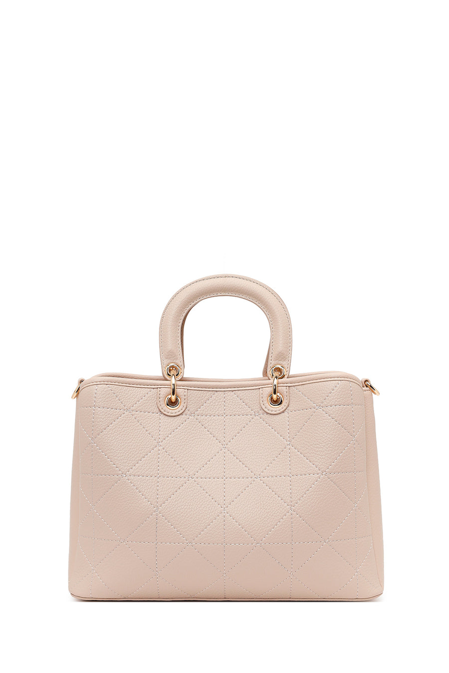 Woman Cream Long Strap Printed Shoulder Bag