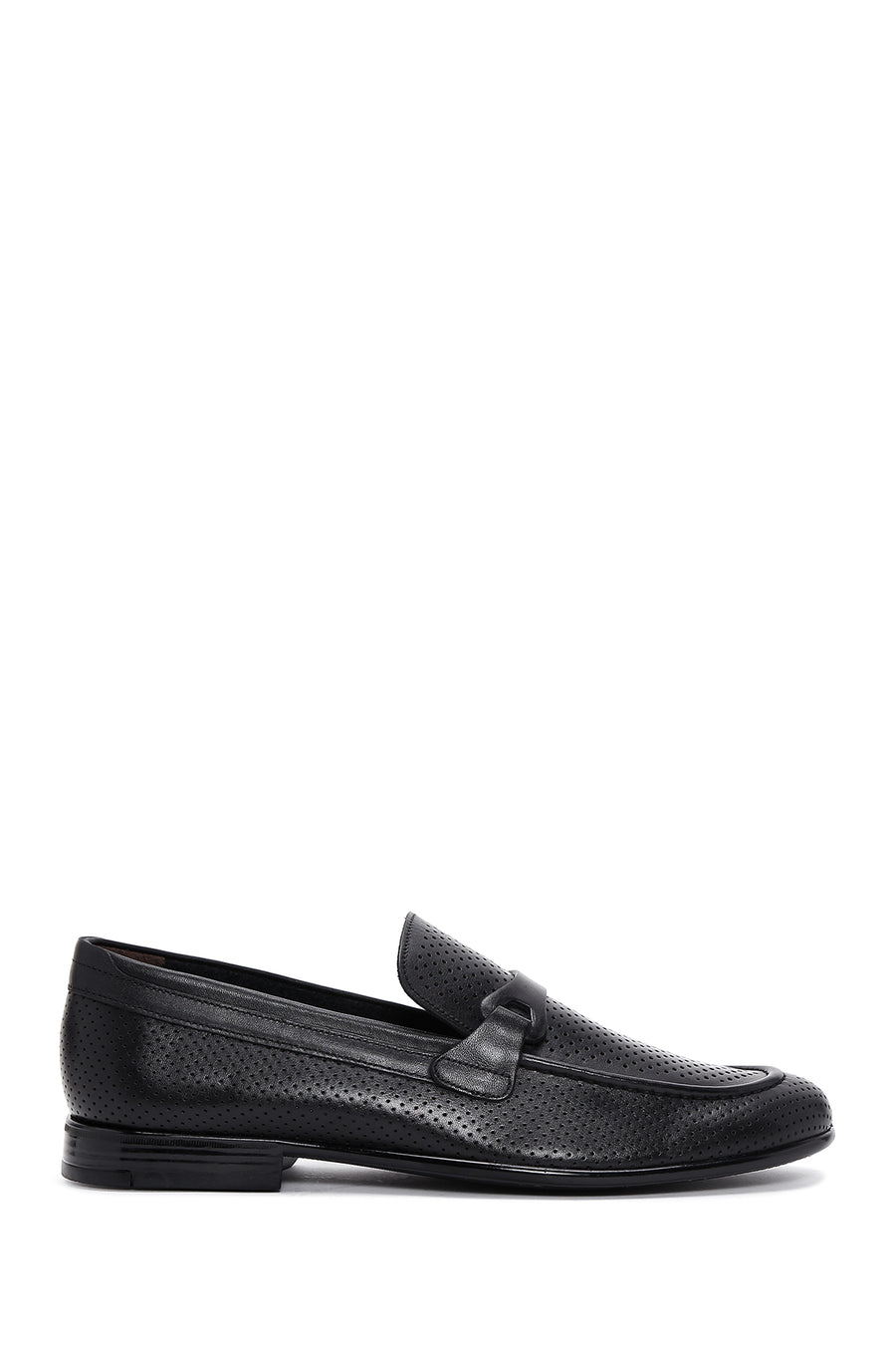 Erkek Siyah Deri Casual Loafer 24SFD6011DI | Derimod