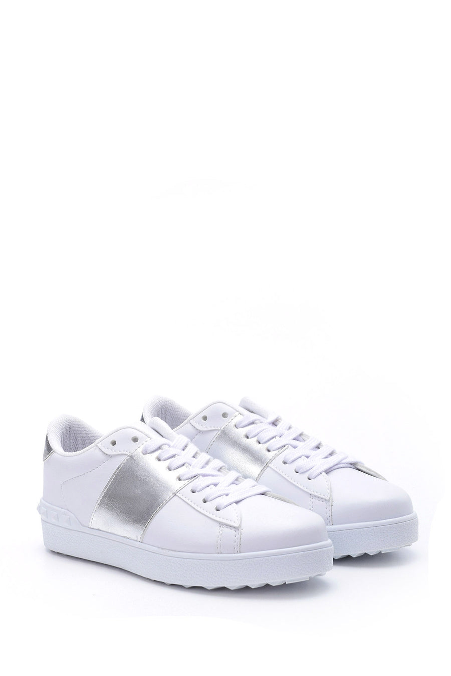Women's Silver Detailed Sneaker