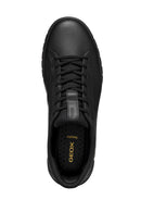 Geox Men Black U Flextrıde Plus Lace-up Leather Sneaker | Derimod