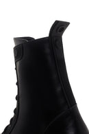 Women's Black Thick Soled Zippered Leather Boots | Derimod