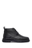 Men's Black Lace-Up Leather Casual Boots | Derimod