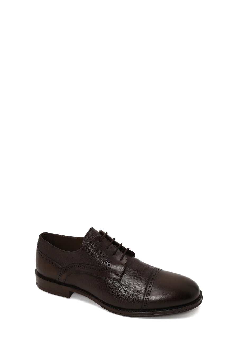 Male Brown Lace-up Leather Casual Shoes