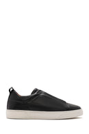 Male Black Leather Sneaker | Derimod