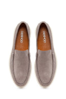 Male Grey Suede Loafer | Derimod