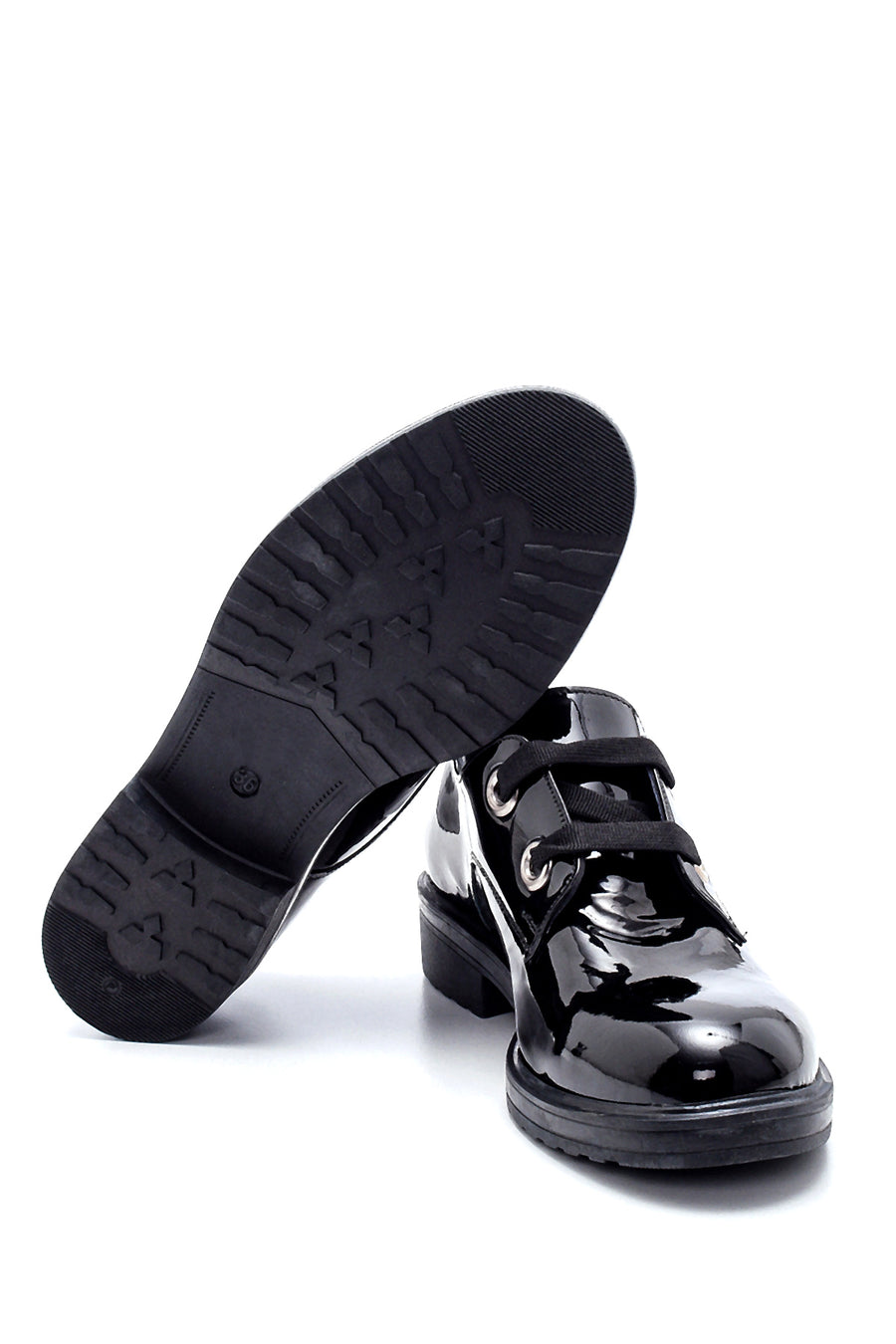 Women's Leather Patent Leather Shoes