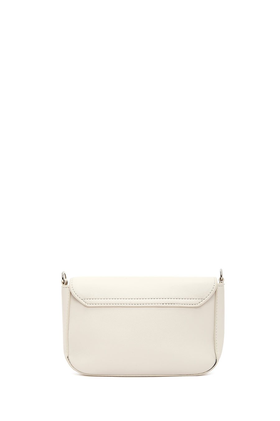 Women's White Long Chain Strap Mini Handbag