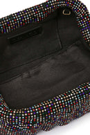 Women's Multi-Colored Long Chain Strap Stone Evening Clutch Bag | Derimod